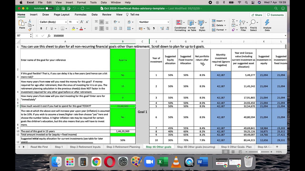 Freefincal Robo Advisory Template Demonstration