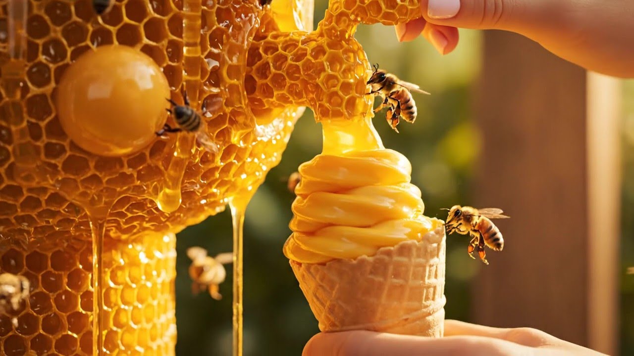 Satisfying AI ASMR Magical Ice Cream Machine – Surreal Soft Serve of Many Materials (Part 78)