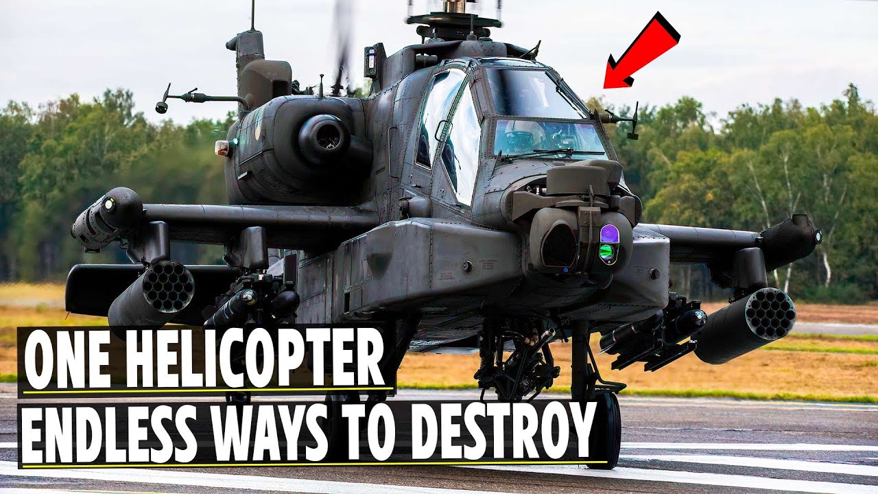 Внутри разрушительной огневой мощи вертолета AH-64 Apache – «Адский огонь», пулемет, ракеты