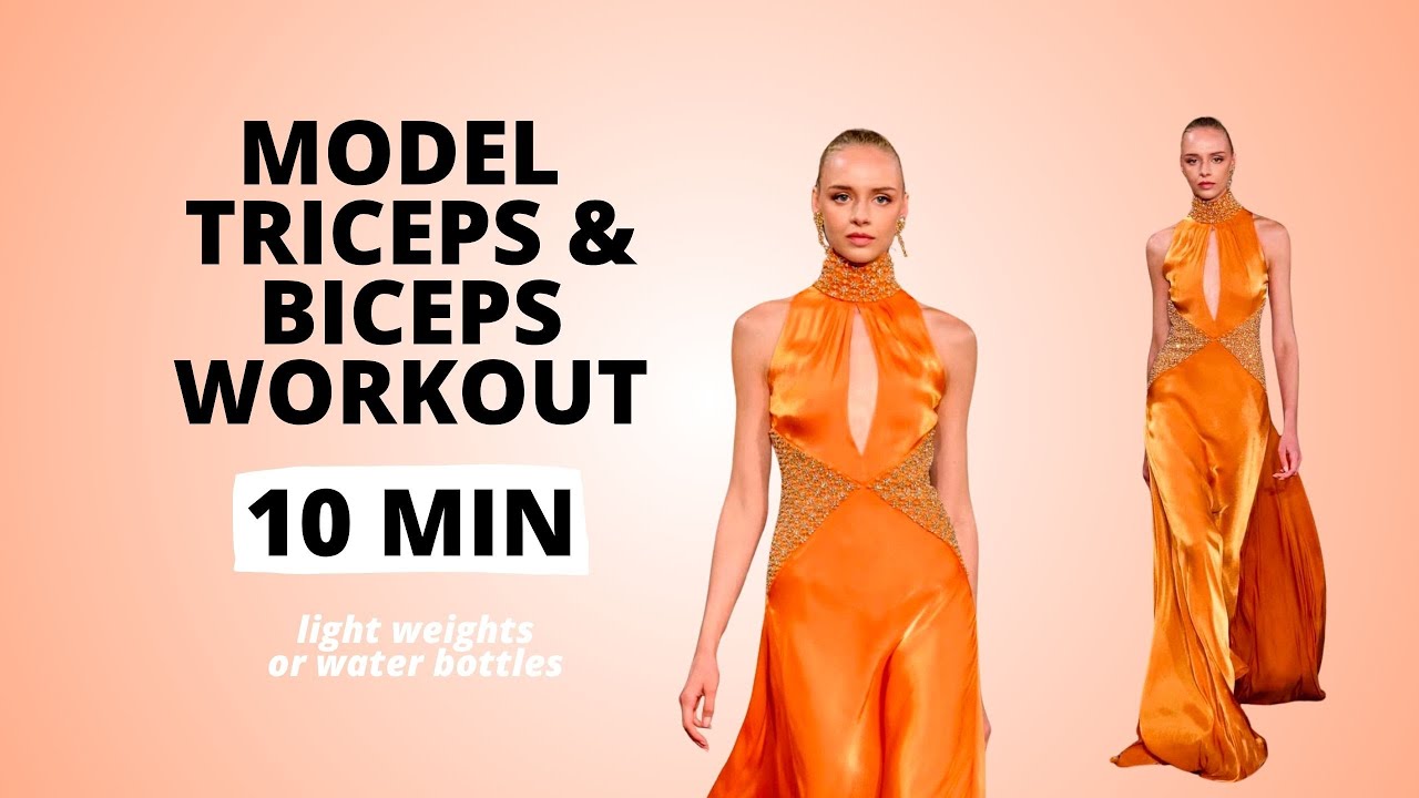 Model Slim Tricep Biceps Workouts Light Weights / Nina Dapper