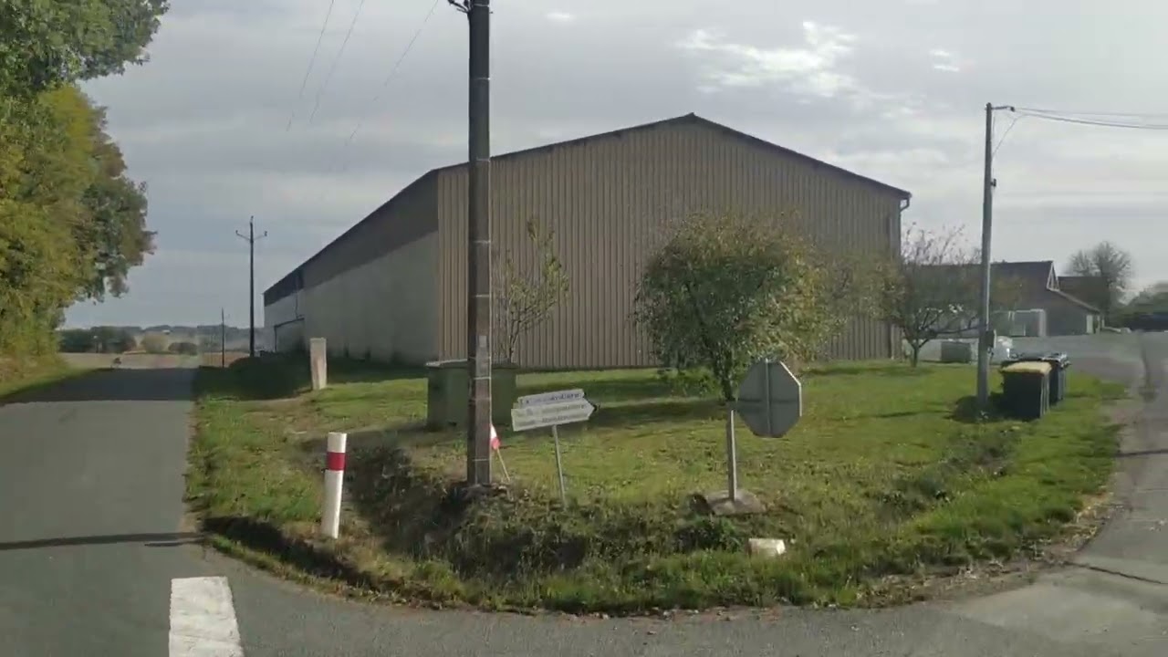 Road D15, Palau sur Indre, Commune in France, 19.10.2022