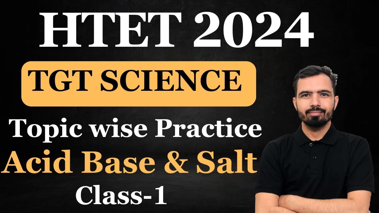 HTET TGT SCIENCE| HTET 2024 | Topic wise Practice Set 1 | Chemistry #tgtscience #htet #chemistry