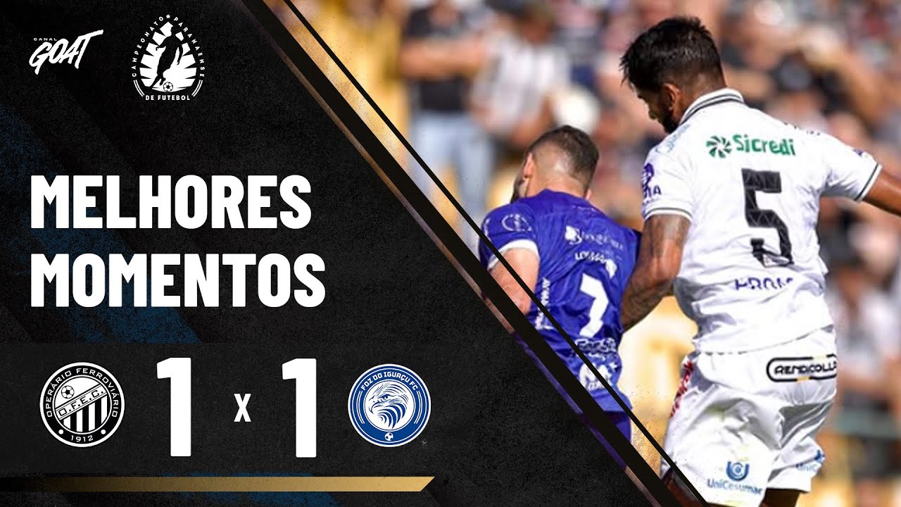 OPERÁRIO EMPATA COM FOZ DO IGUAÇU E AVANÇA NO CAMPEONATO PARANAENSE!!