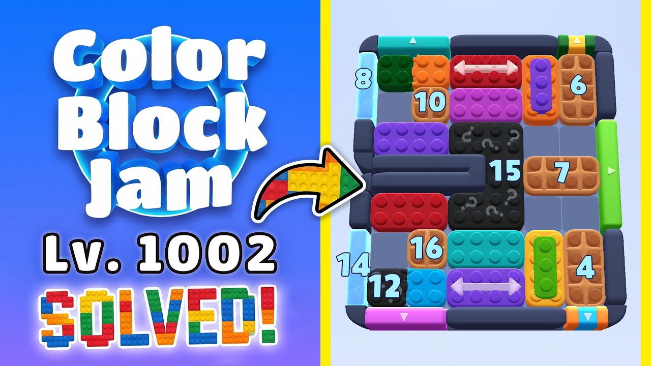 Color Block Jam Level 1001 (1002) | Complete Walkthrough & Solutions! 🚧