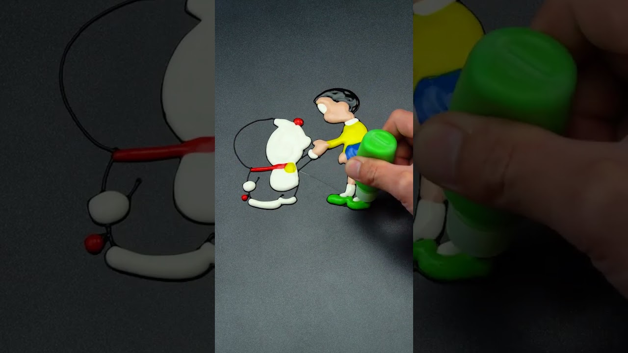 Doraemon & Nobita Pancake Art – Classic Characters in Pancake Form! 🛸💙 