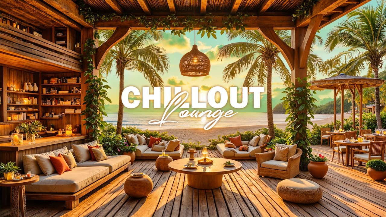 Chillout Lounge - Relaxing Space with Sunset Ambiance | Relaxing Music for Studying & Working