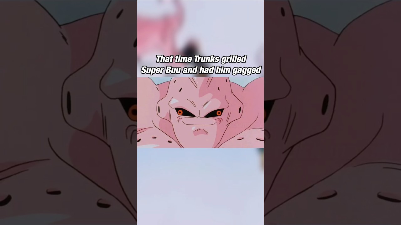 Trunks grilling Super Buu for not letting them fuse is 🤣 #dokkanbattle #dbz