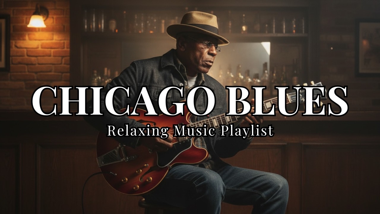 Relaxing Chicago Blues Playlist 05 🎸 Slow Blues for Lonely Nights | Midnight Blues & Whiskey Blues