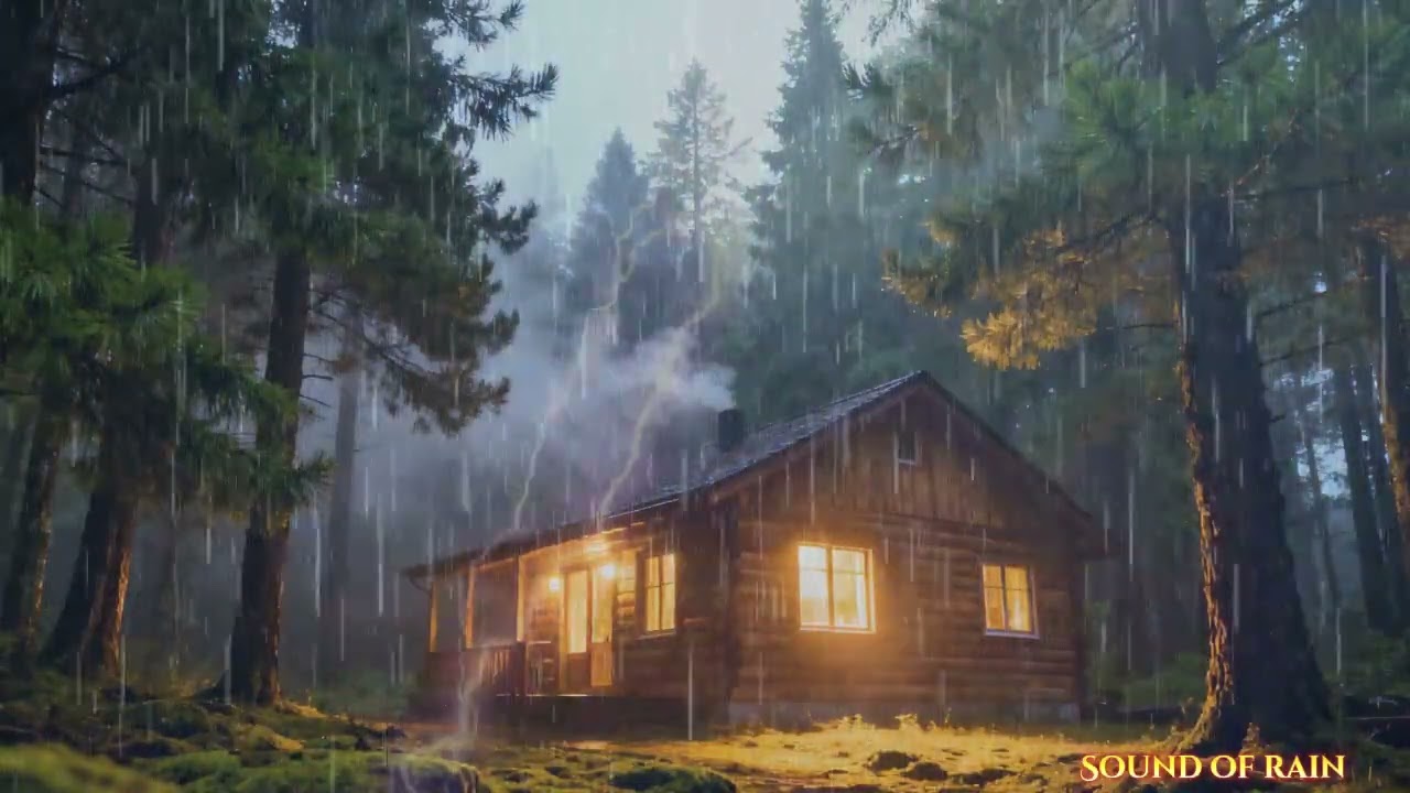 Rain Sounds For Sleeping - 99% Instantly Fall Asleep With Rain And Thunder Sound At Night Relax