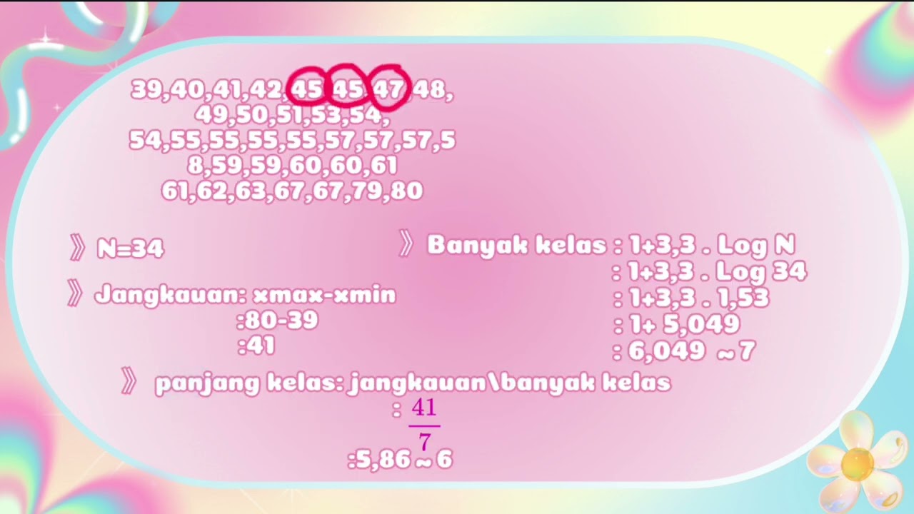 Mencari kuartil 1 dari data berat badan (Bianca alessandra larasati)