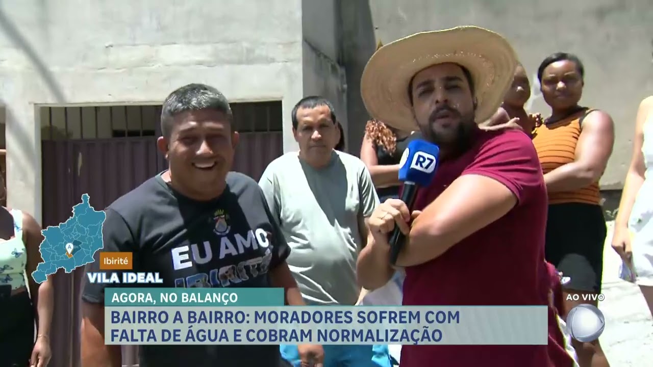 Bairro a Bairro: moradores de Ibirité (MG) estão há quase dois meses sem abastecimento de água