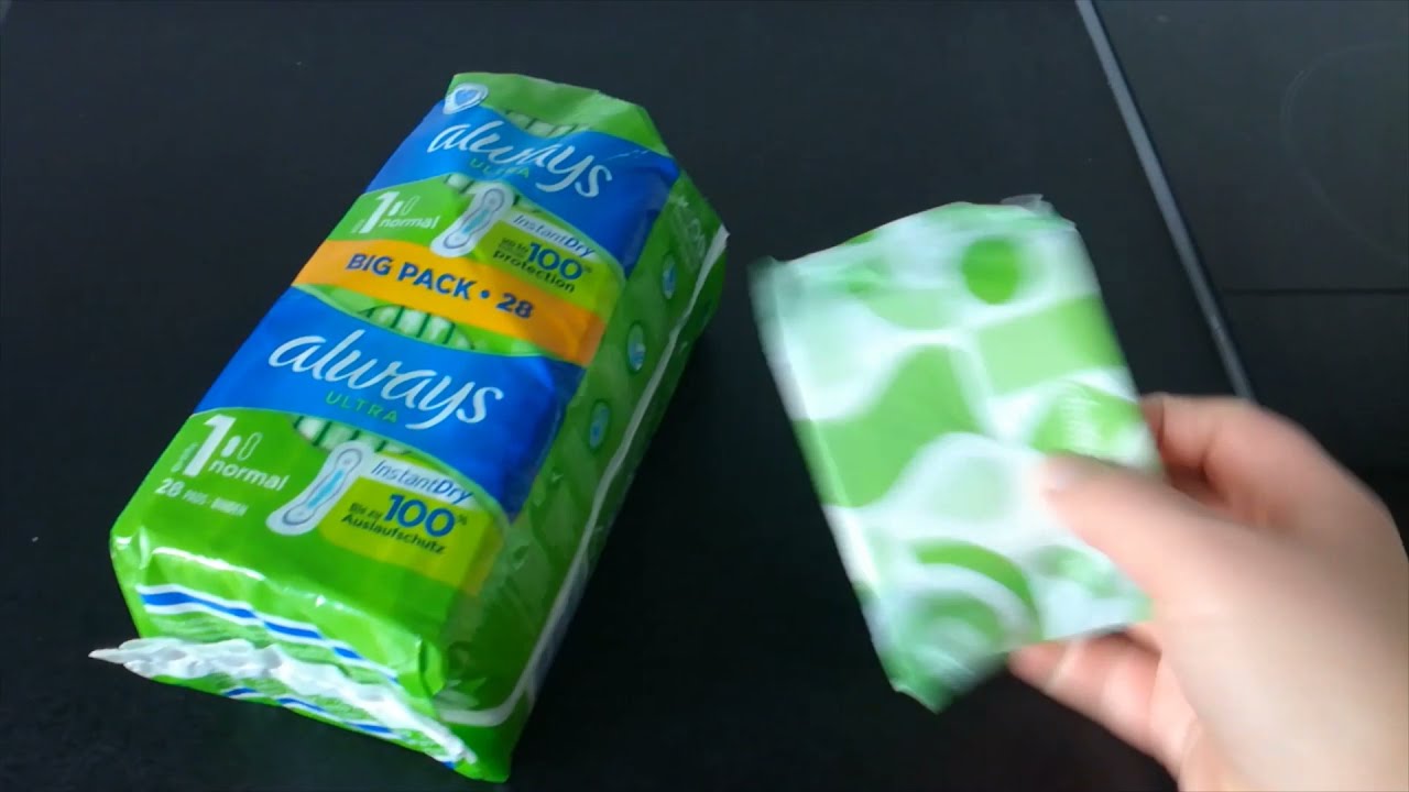 always ultra Binden testen -  Perioden Tipp für Mädchen