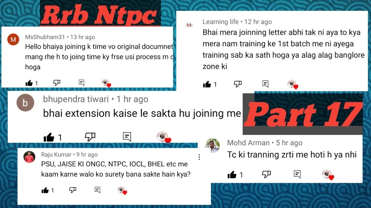 Rrb Ntpc Level 5 dv, Sm Joining kab Tak aayegi,Which Bank account,Tc Training,Extension in joining