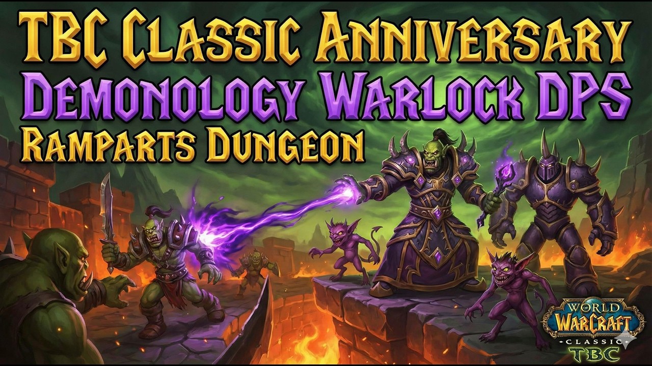 TBC Classic Anniversary Demonology Warlock DPS Ramparts Dungeon