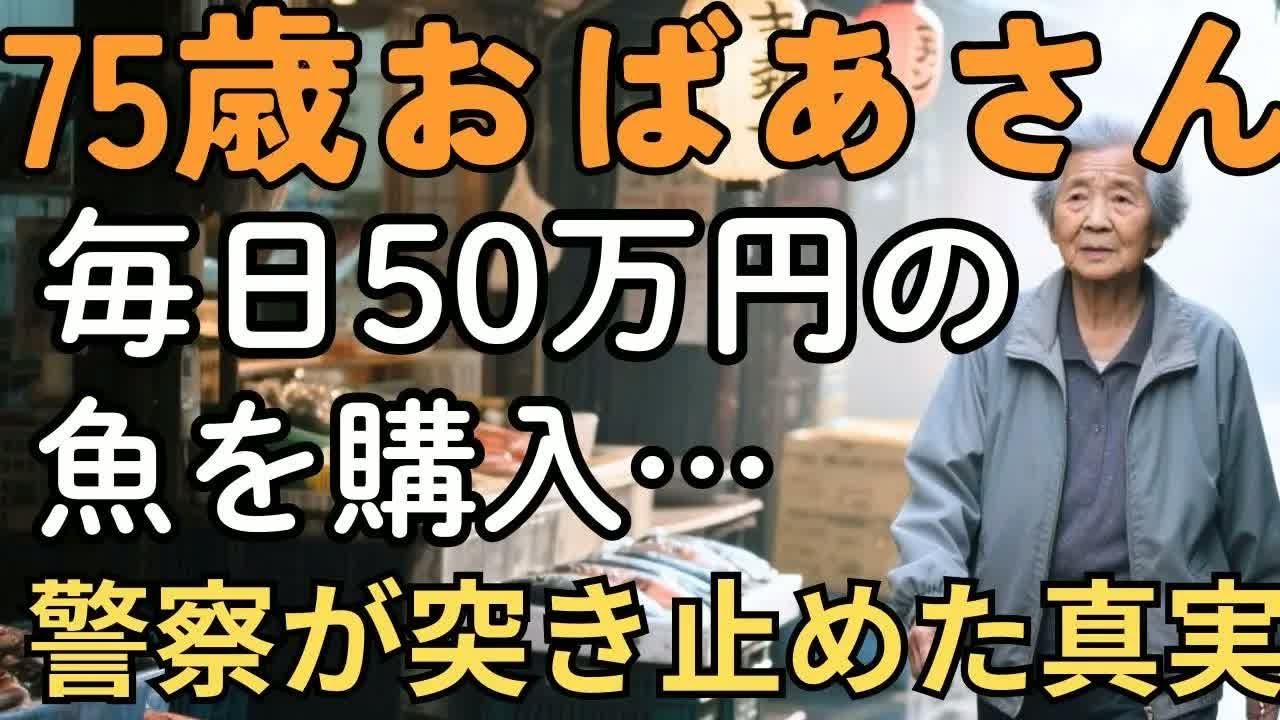 75歳おばあさん、毎日50万円の魚を購入…警察が突き止めた真実 ｜ 人生の教訓