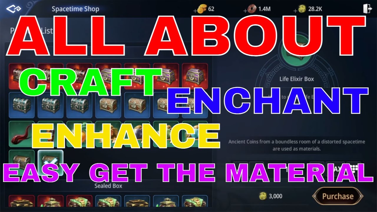 Mir4 - All About Craft, Enhance and Enchant. How Get Enhancement, Glittering Powder Guide Tips Trick