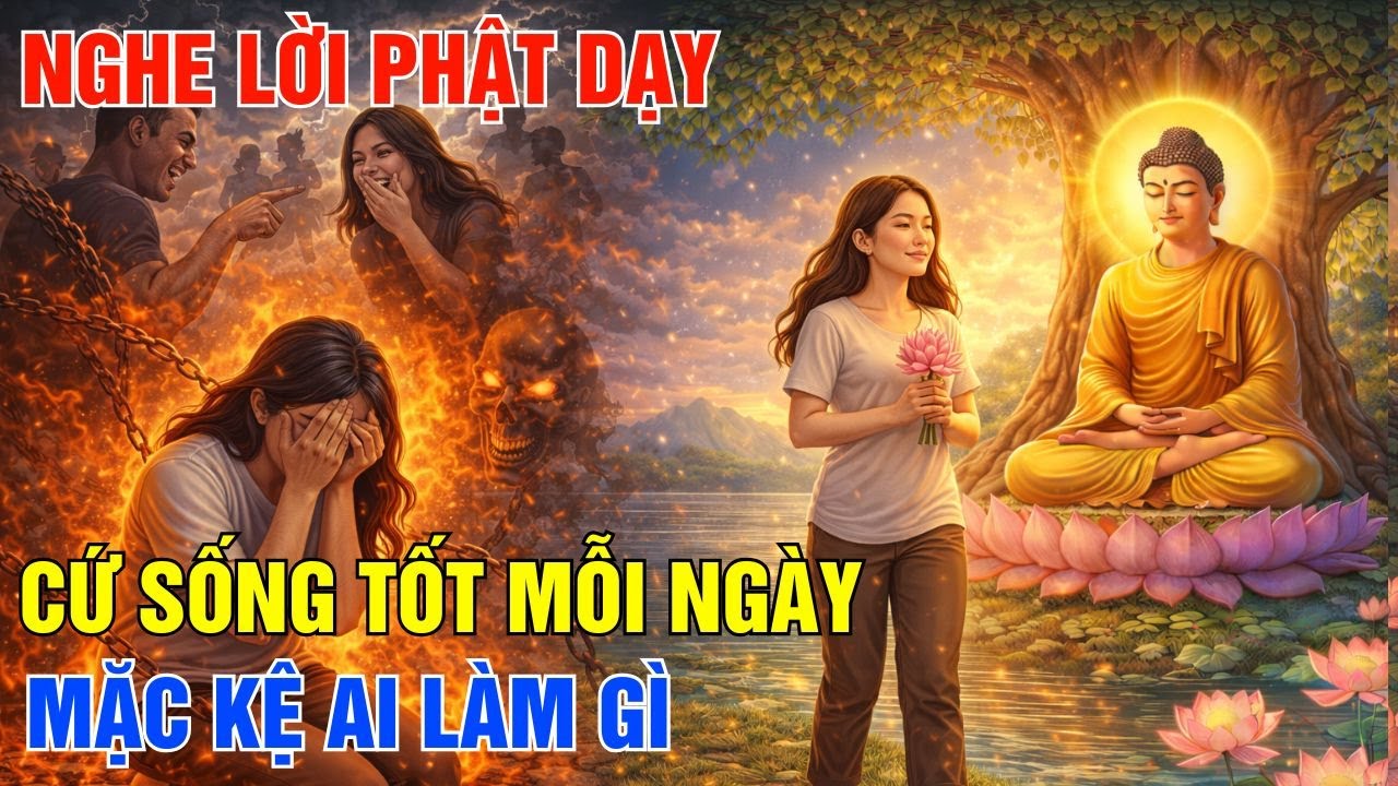 Cứ Sống Tốt Mỗi Ngày, Mặc Kệ Ai Làm Gì - Nghe Lời Phật Dạy Một Lần Khổ Đau Biến Mất!