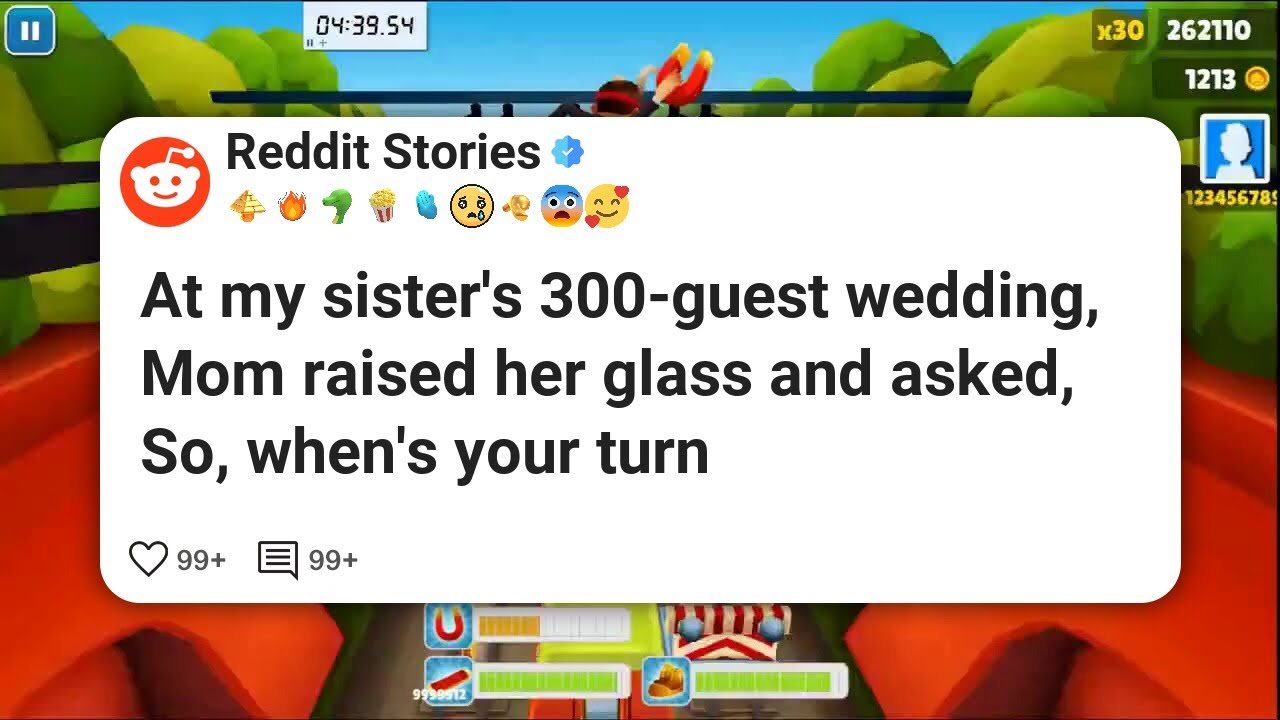 At my sister's 300-guest wedding, Mom raised her glass and asked, So, when's your turn #reddit 