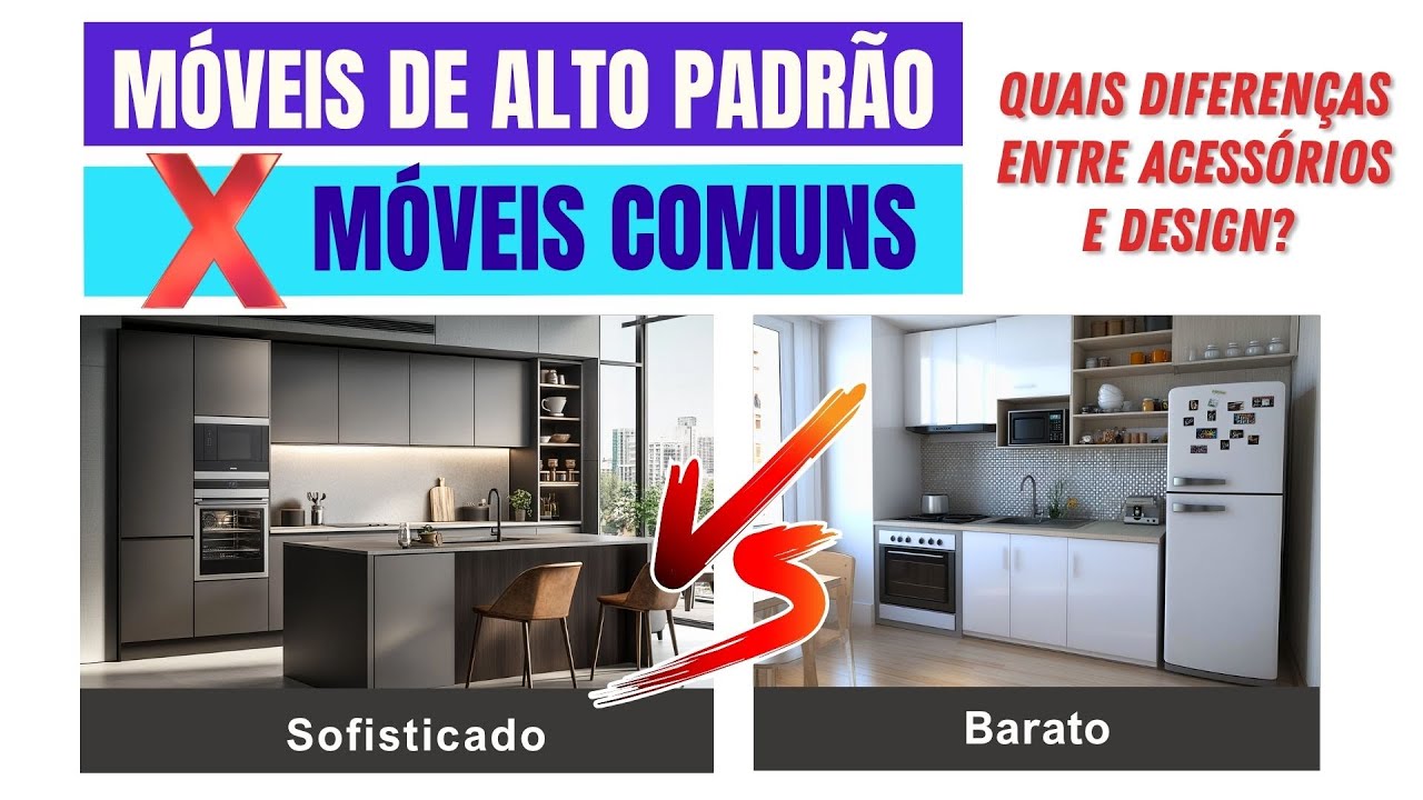 Móveis de Alto Padrão X Móveis Comuns - Quais as Diferenças entre Acessórios e Design?
