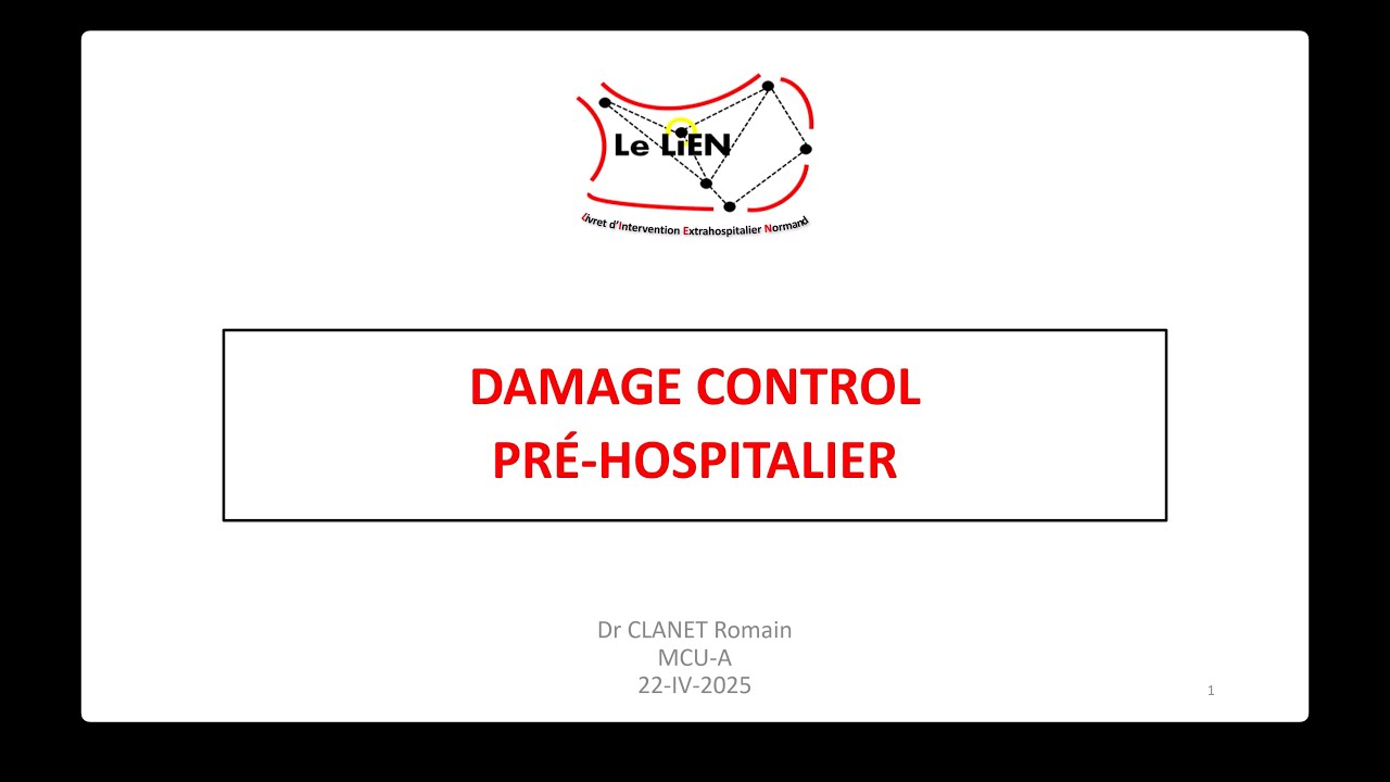 DAMAGE CONTROL Pré-Hospitalier