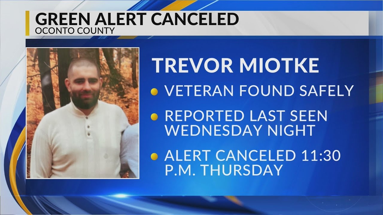UPDATE: Green Alert canceled, Veteran last seen in Oconto County found safely