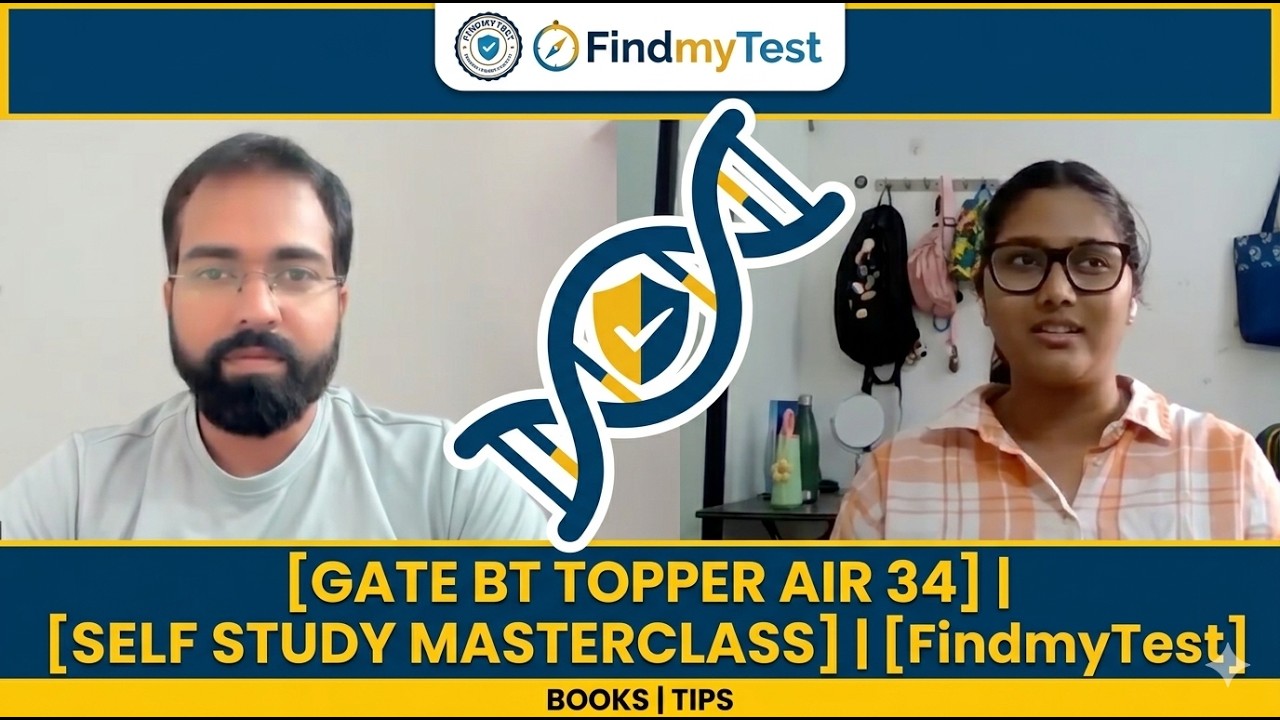 AIR 34 BT SECRETS: The Full Topper Interview | GATE Biotechnology