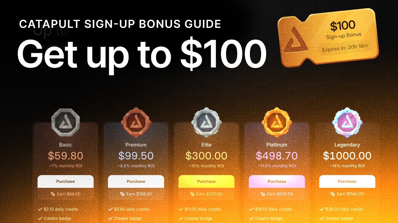 Catapult Trade: Claim up to $100 Sign-Up Bonus