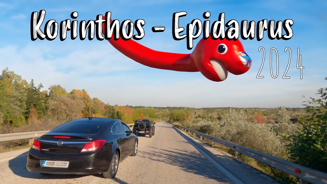 Driving from Korinthos to Epidaurus, 4k drive, Greece 2024