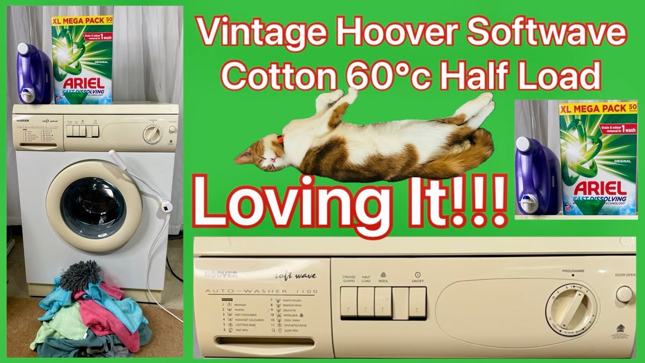Vintage Hoover Softwave 60&deg;c Half Load & Loving it 🥰 @servisslimline @tidelaundry 