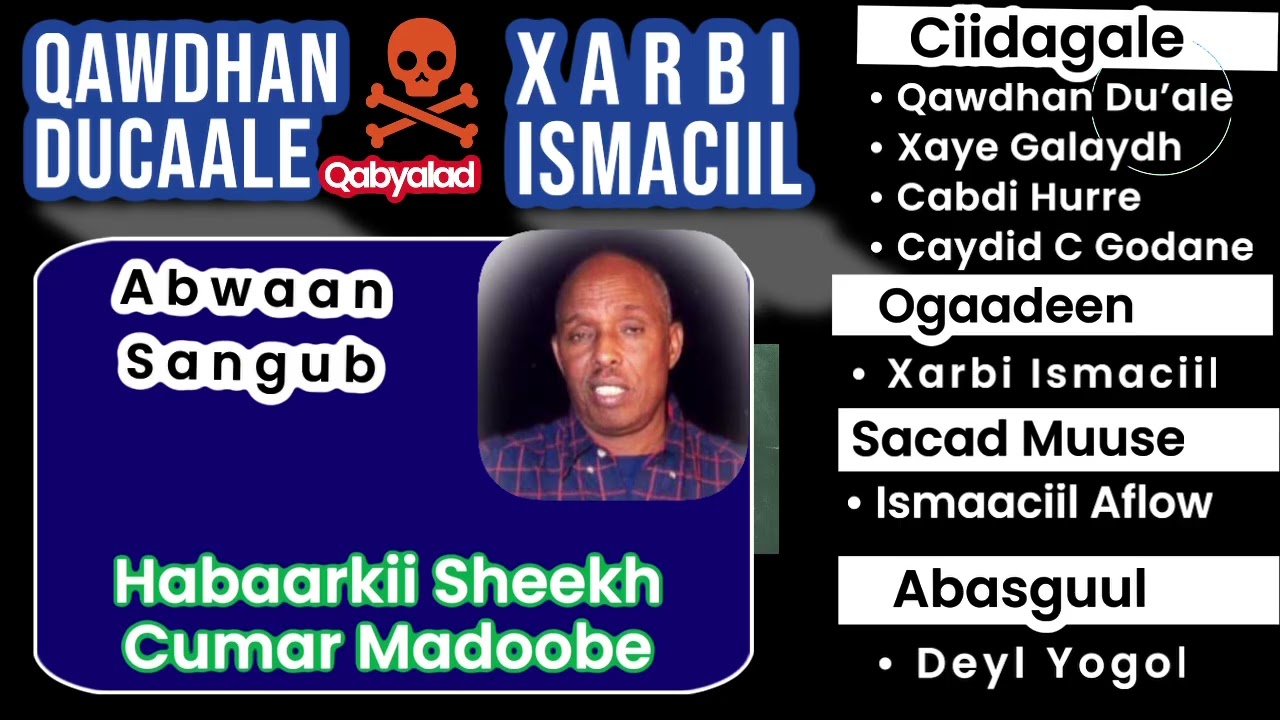 Qawdhan Ducaale & Xarbi Ismaaciil  iyo dagaalladii  ahliga ahaa ee Ciidagale iyo Reer Isaaq
