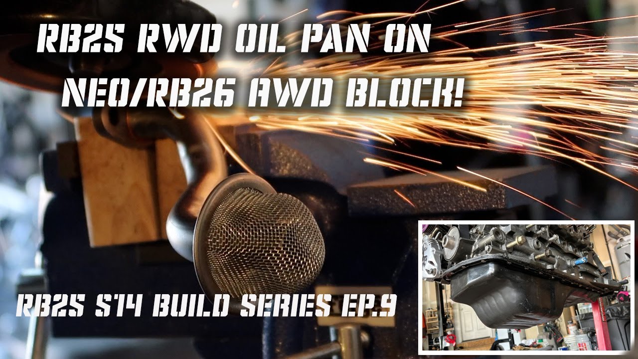 Fitting a RWD Oil Pan on RB26/RB25 NEO AWD Block/ RB25DET S14 Kouki Build Series