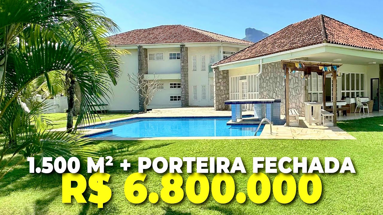 Raridade no Porto dos Cabritos, Barra da Tijuca. 1.500 m², porteira fechada, localização de ouro!