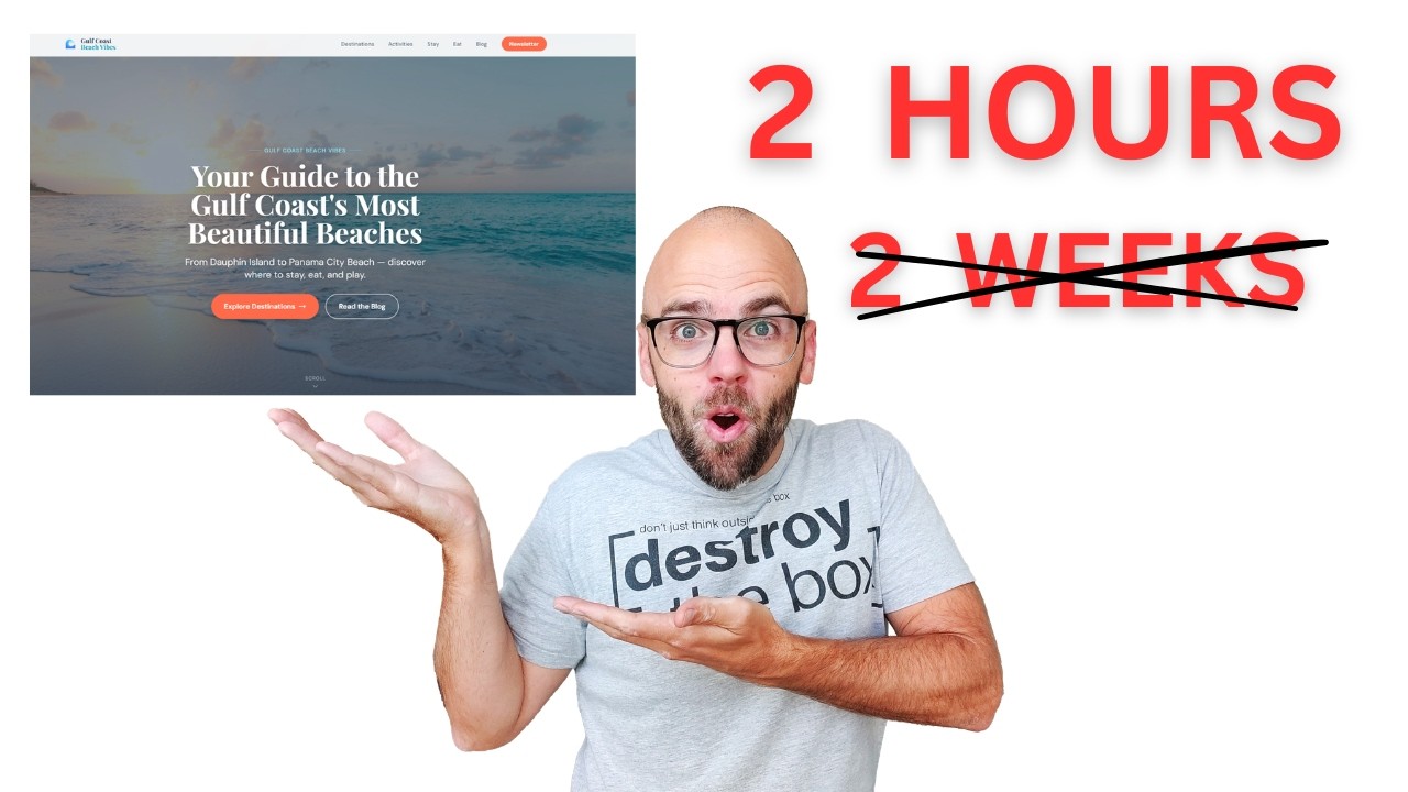 Я перестроил свой сайт за 120 минут, используя искусственный интеллект.