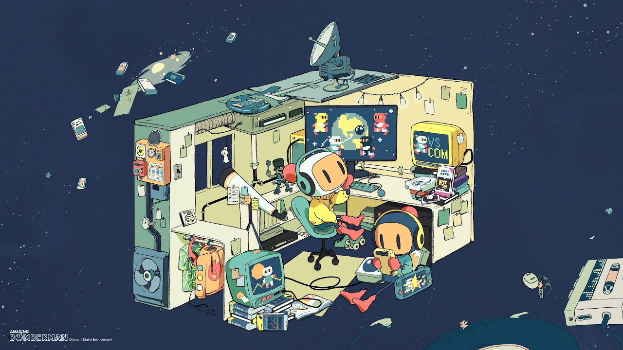 Amazing Bomberman BGM - Space Junk Collector (8-Bit version) 36 Minute Loop