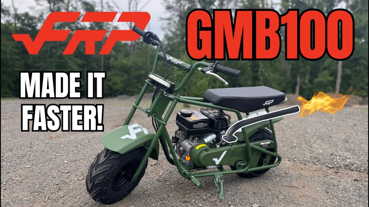 Made my FRP GMB100 Mini Bike Go Faster For $25!