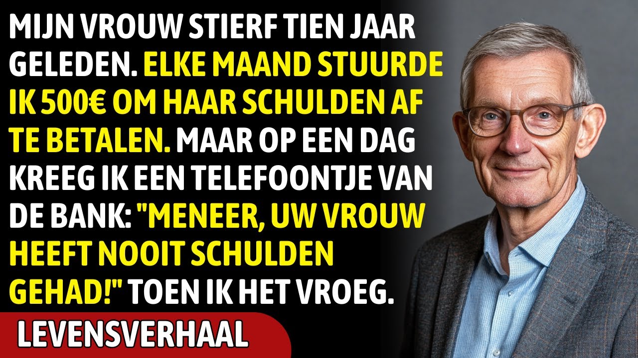 Mijn Vrouw Stierf 10 Jaar Geleden. Elke Maand Betaalde Ik €500 Schulden. Toen Op Een Dag...