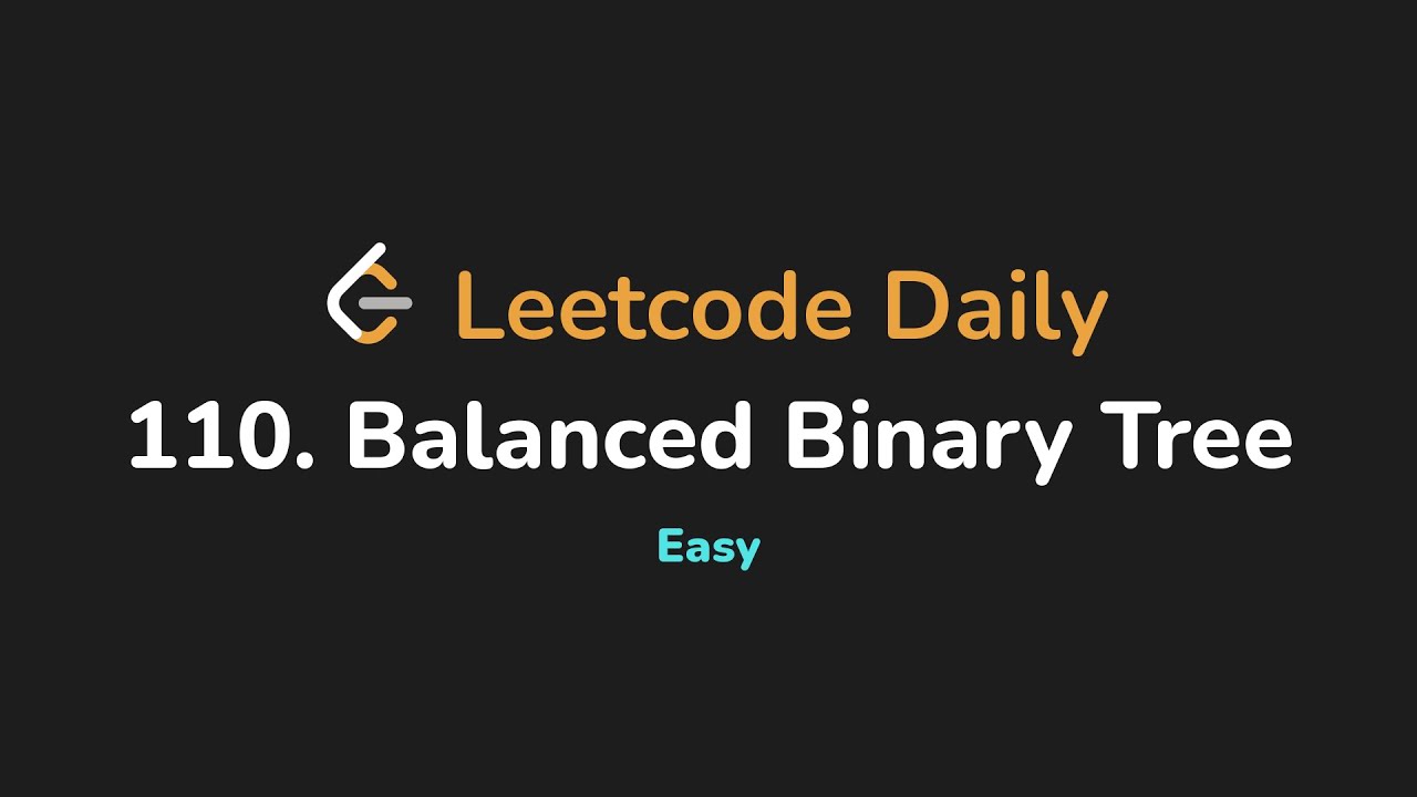 110. Сбалансированное бинарное дерево | Leetcode Daily - Python