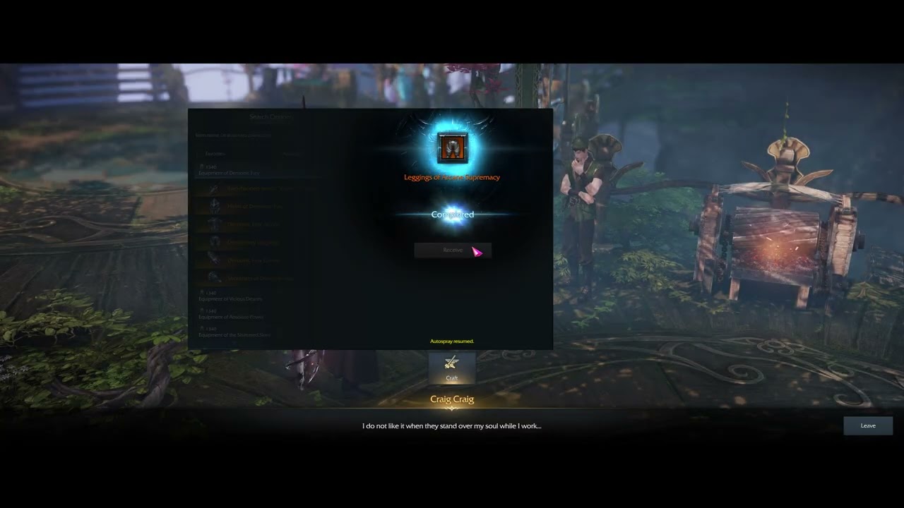 Lost Ark RU- Attempting to upgrade the quality of my armor