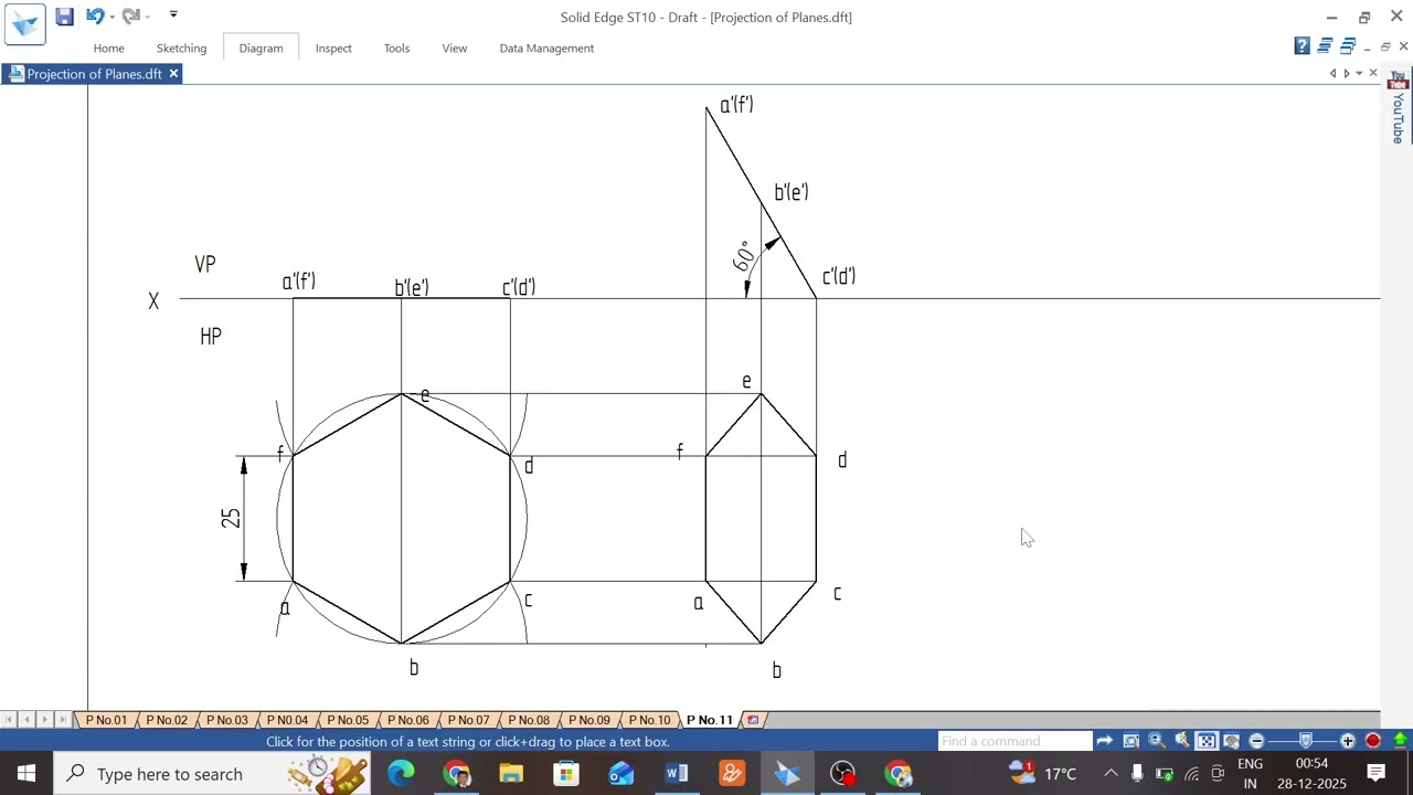Projection of Planes P No 11
