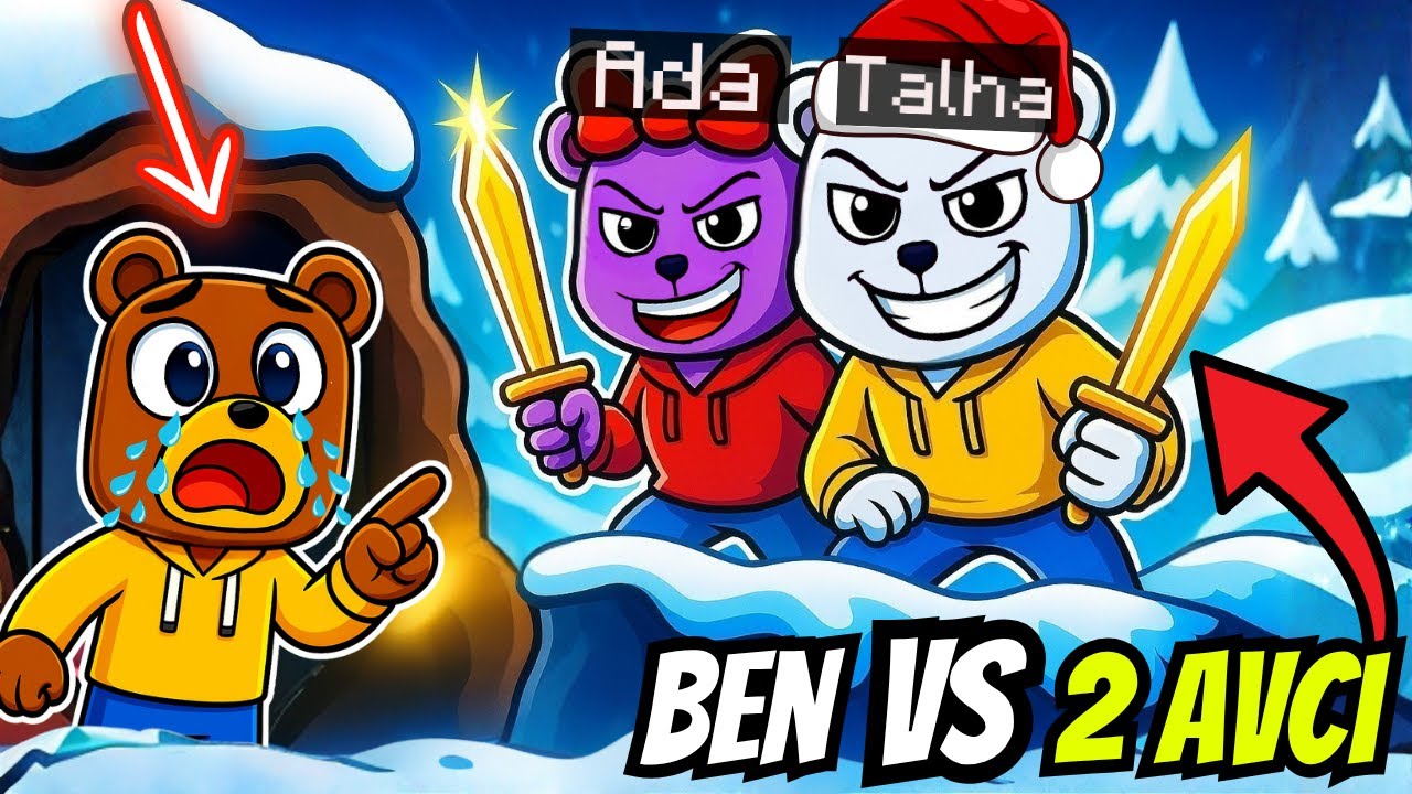 TALHA'YI AĞLATTIM! Ben vs 2 AVCI (Manhunt) | Super Bear Adventure Gameplay