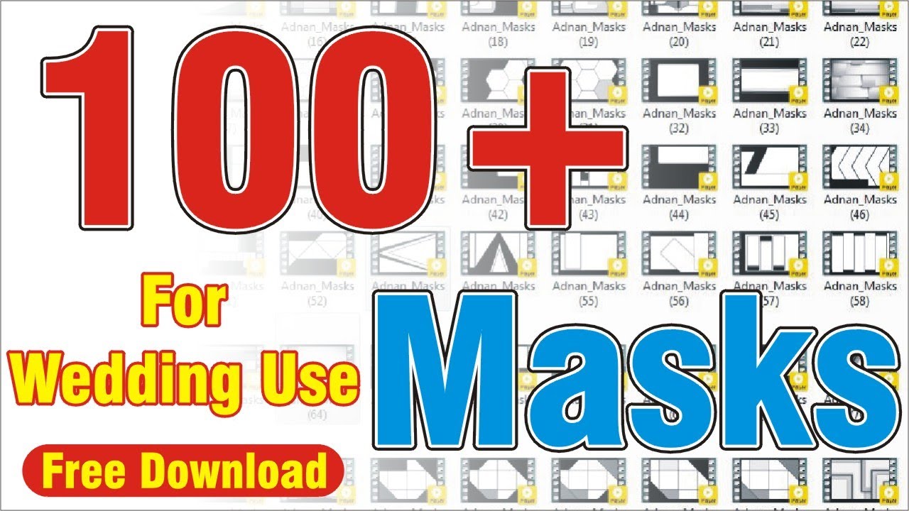 100+ Masks Free Download By Adnan Creator
