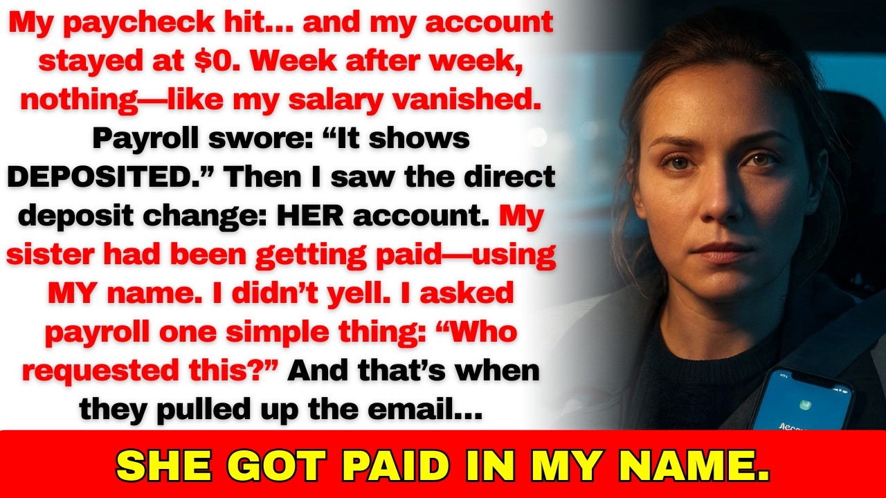 My Sister Changed My Direct Deposit to Her Account—A Month of Paychecks Disappeared And…