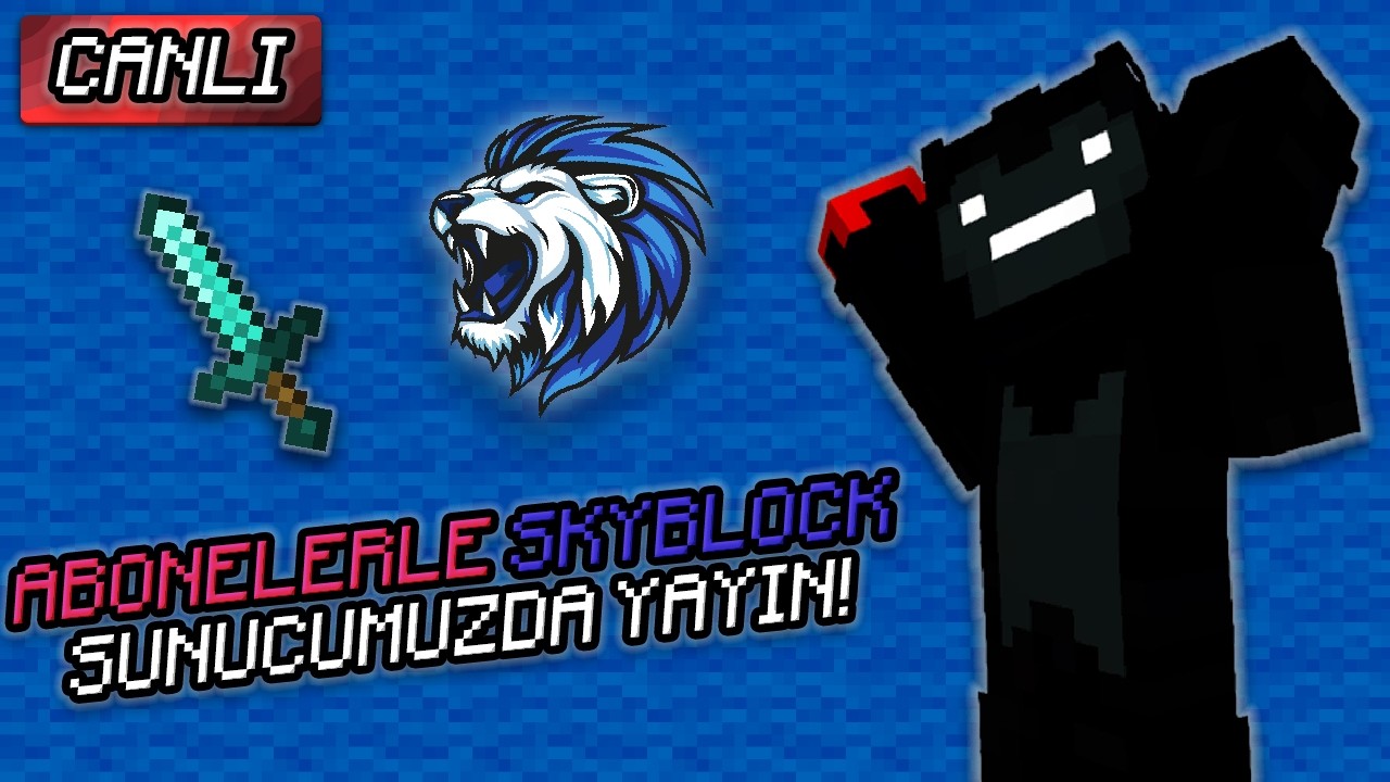 🔴SUNUCUMUZDA SKYBLOCK VE SOHBET YAYINI⛏💎