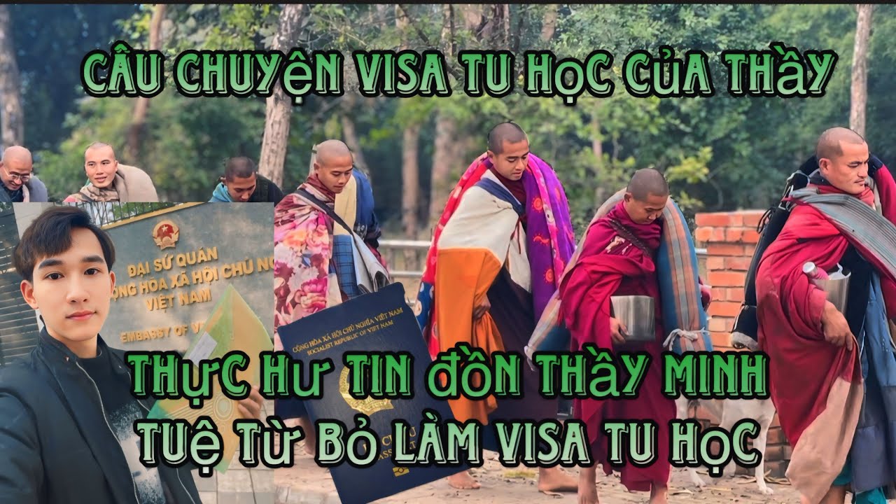 Thực hư tin đồn Thầy Minh Tuệ từ bỏ visa tu học-Thầy Minh Tuệ có từ bỏ hay không