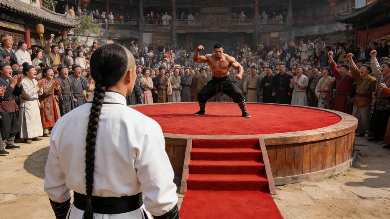 俄國大力士挑釁中國功夫，哪料被功夫小子暴揍！#drama #kungfu #中国电视剧