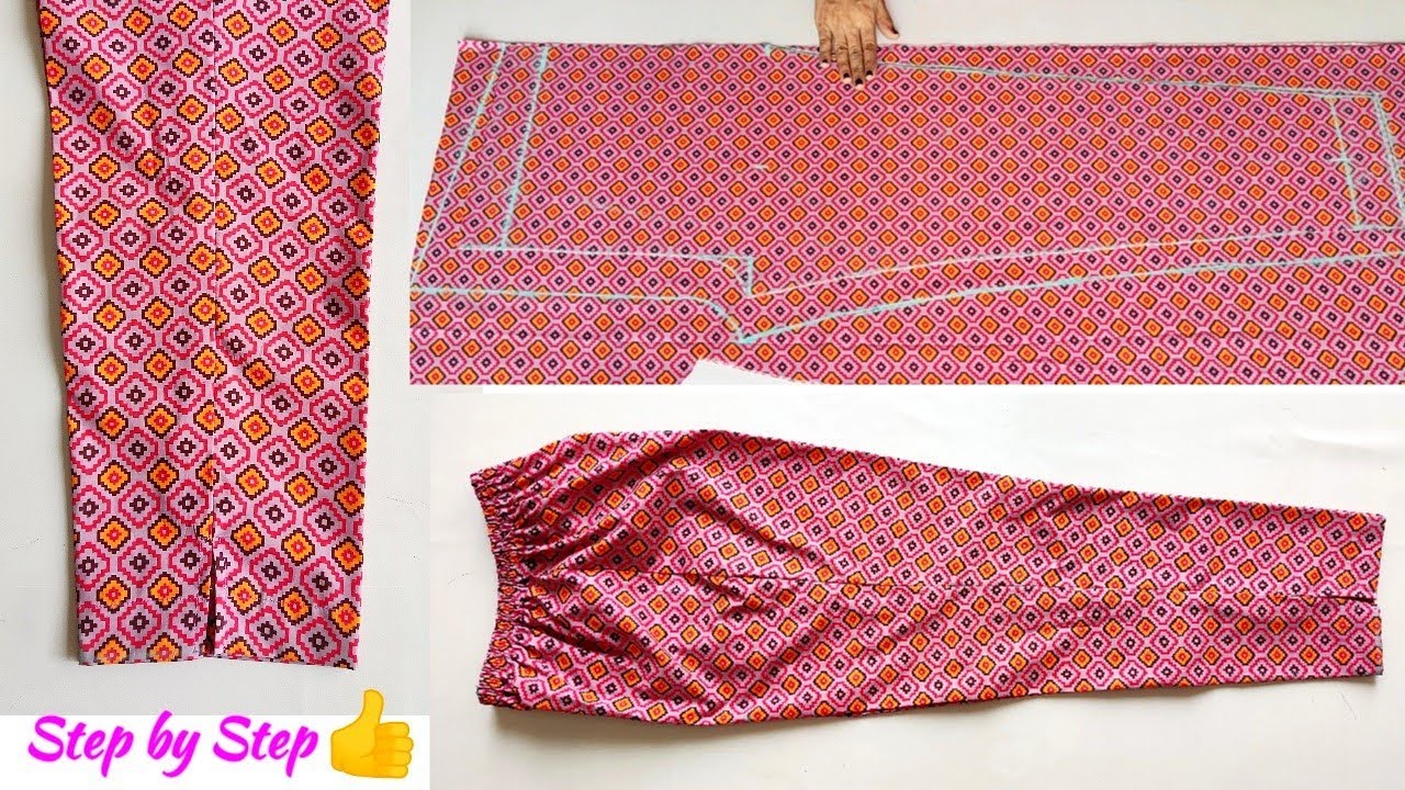 Step by Step Pant Trouser Cutting and stitching | Very Easy Pant Trouser Cutting and stitching