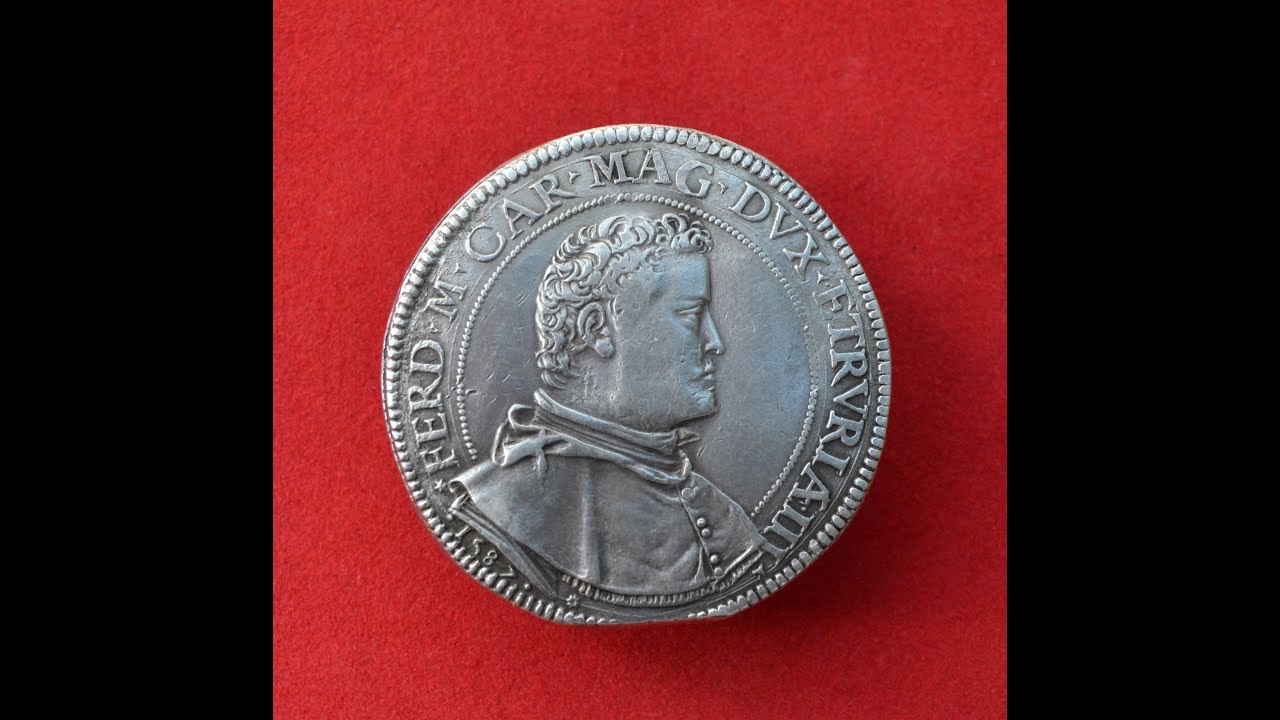 Пиаста Фердинандо I Медичи 1587 г. Великое герцогство Тосканское.