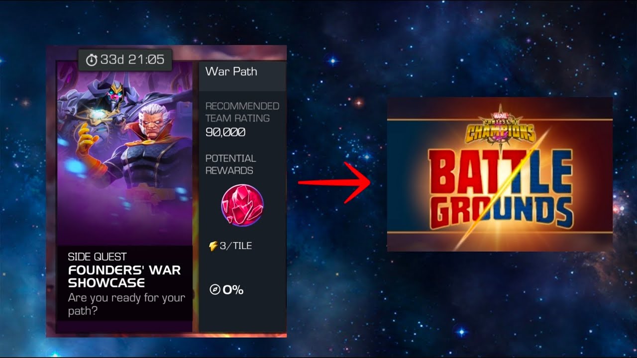 War showcase into some bgs | MCOC