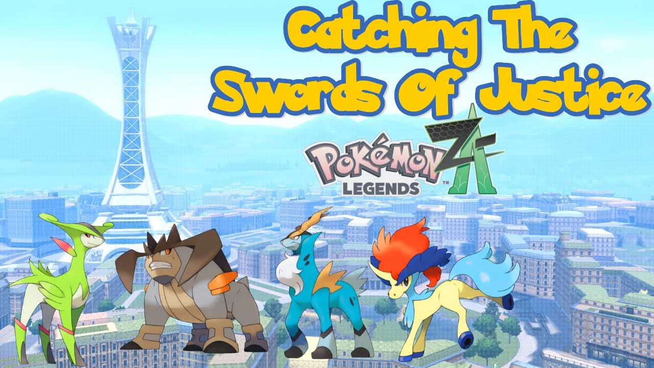 JustinTAW Tries To Catch The Swords Of Justice in Pokemon Legends Z-A Final Day