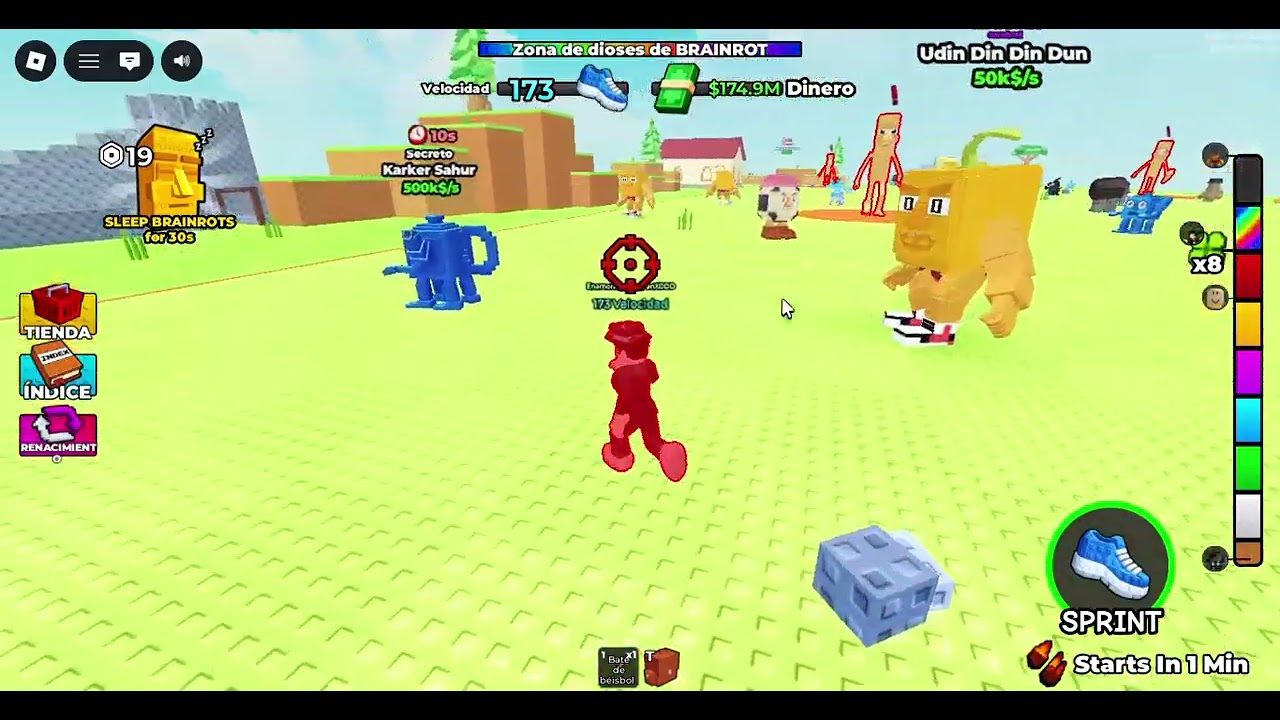 Jugando[🌌] Subir por Brainrots (1)